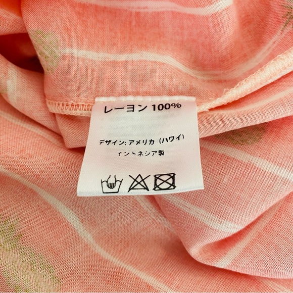 Angels By The Sea Moana Pineapple Coral Maxi Dress Size S/M - Picture 6 of 7